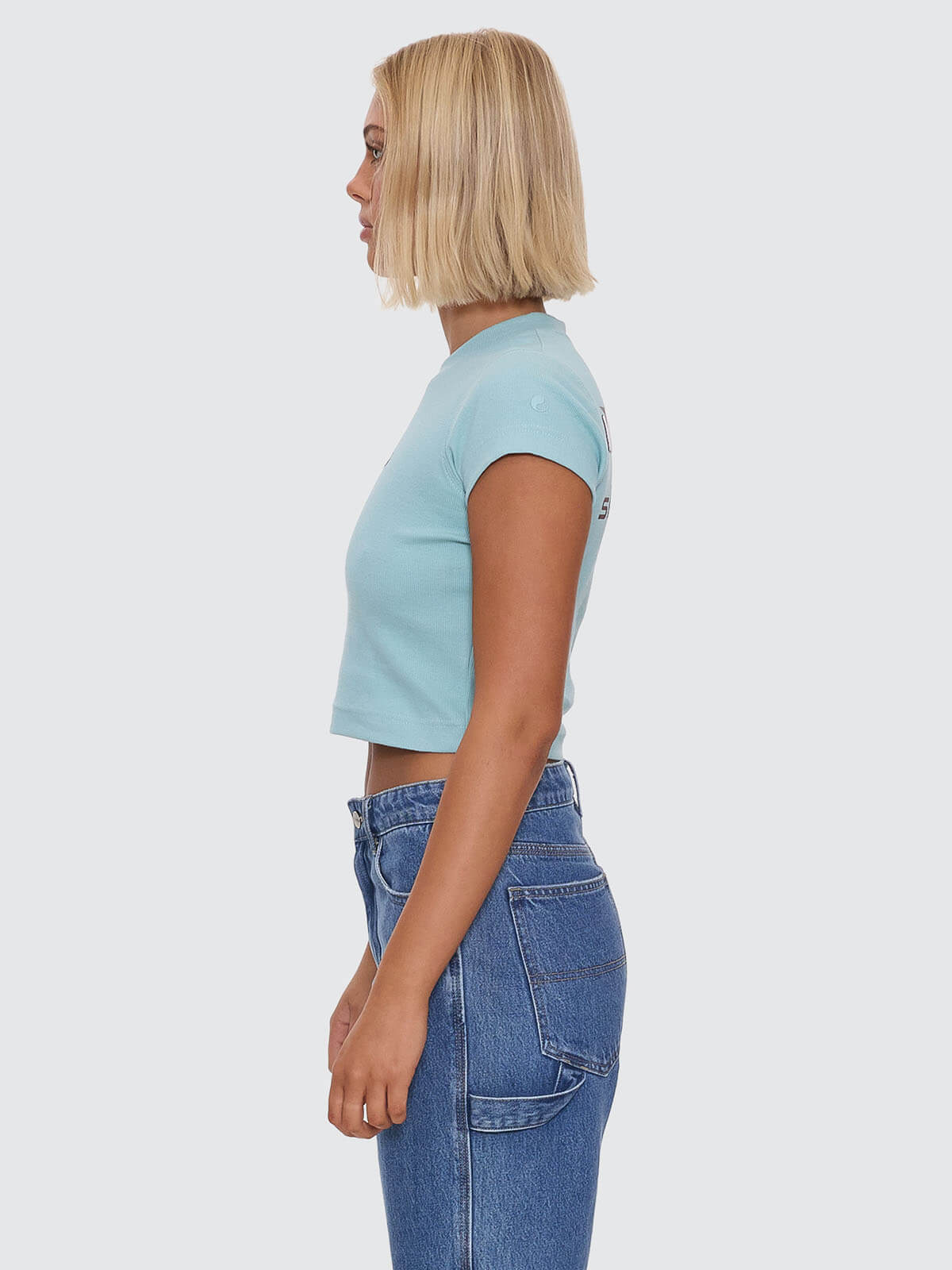 Orion Teeny Tee - Aqua - Image 4