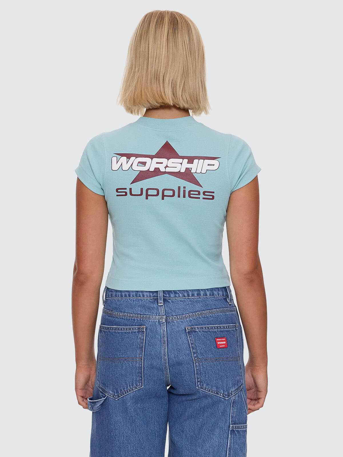 Orion Teeny Tee - Aqua - Image 5