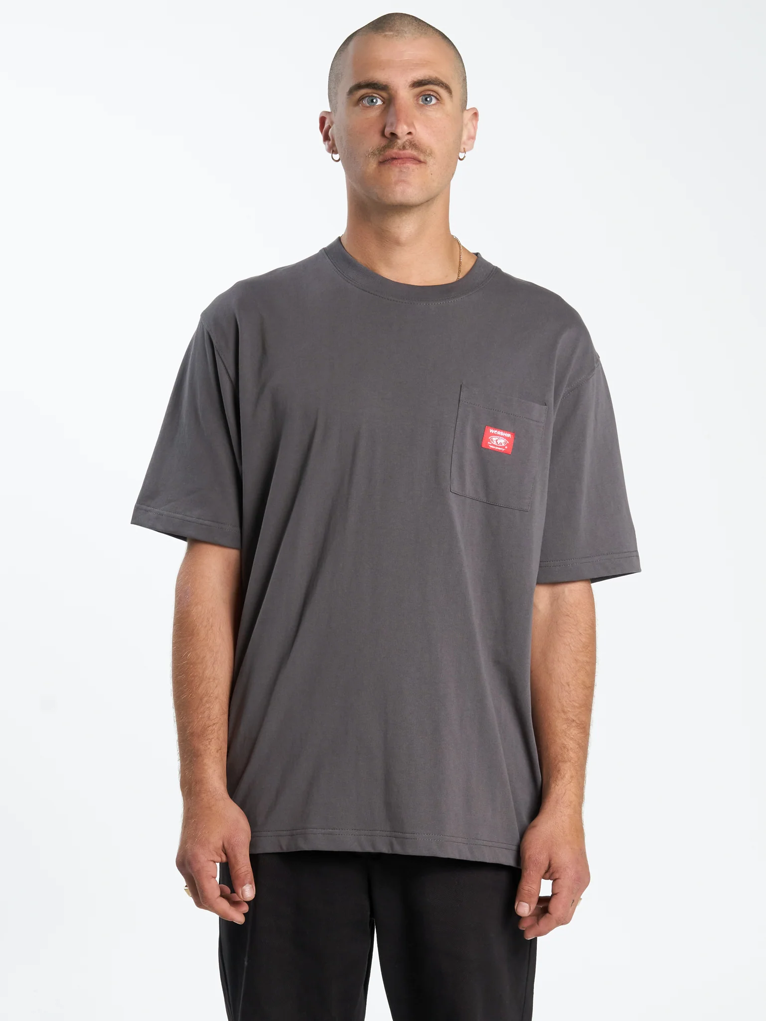 Patch Core Pocket Tee - Worn Black