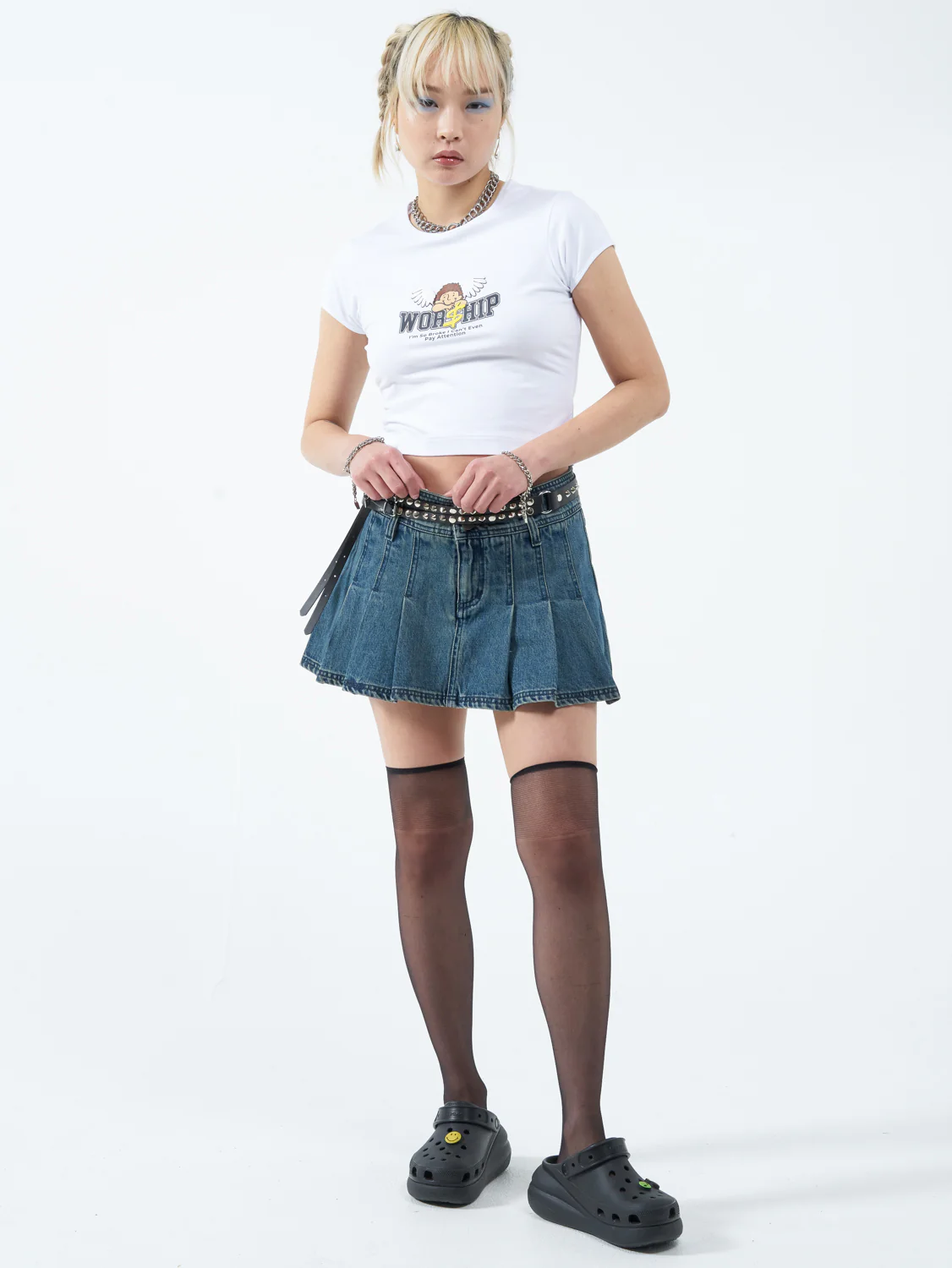Pay Up Teeny Tee - White - Image 8