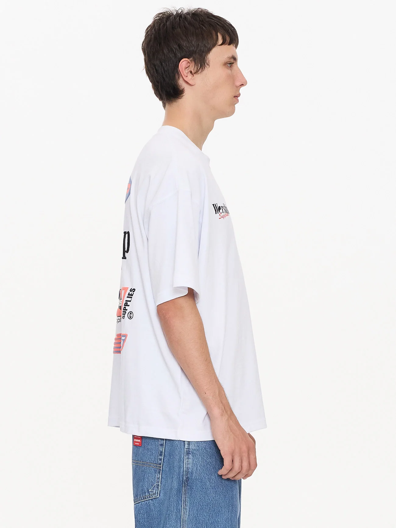 Pit Crew Oversize Tee - White - Image 4