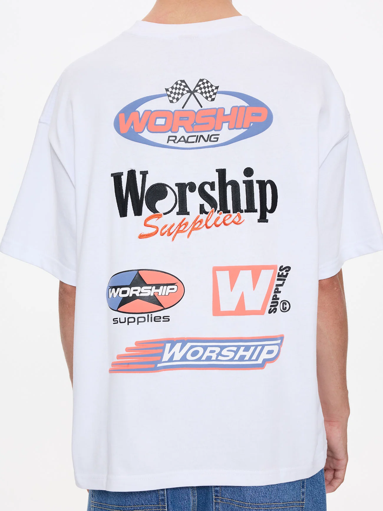 Pit Crew Oversize Tee - White - Image 9