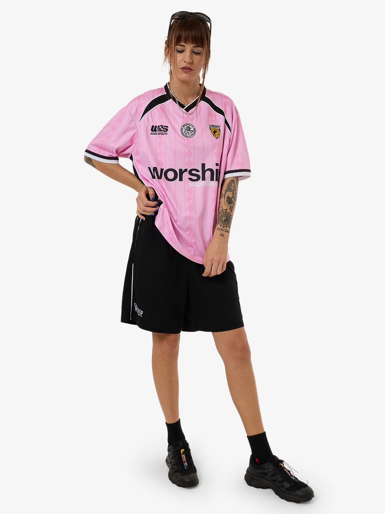 Player V-Neck Football Jersey - Bubblegum Pink - Image 5