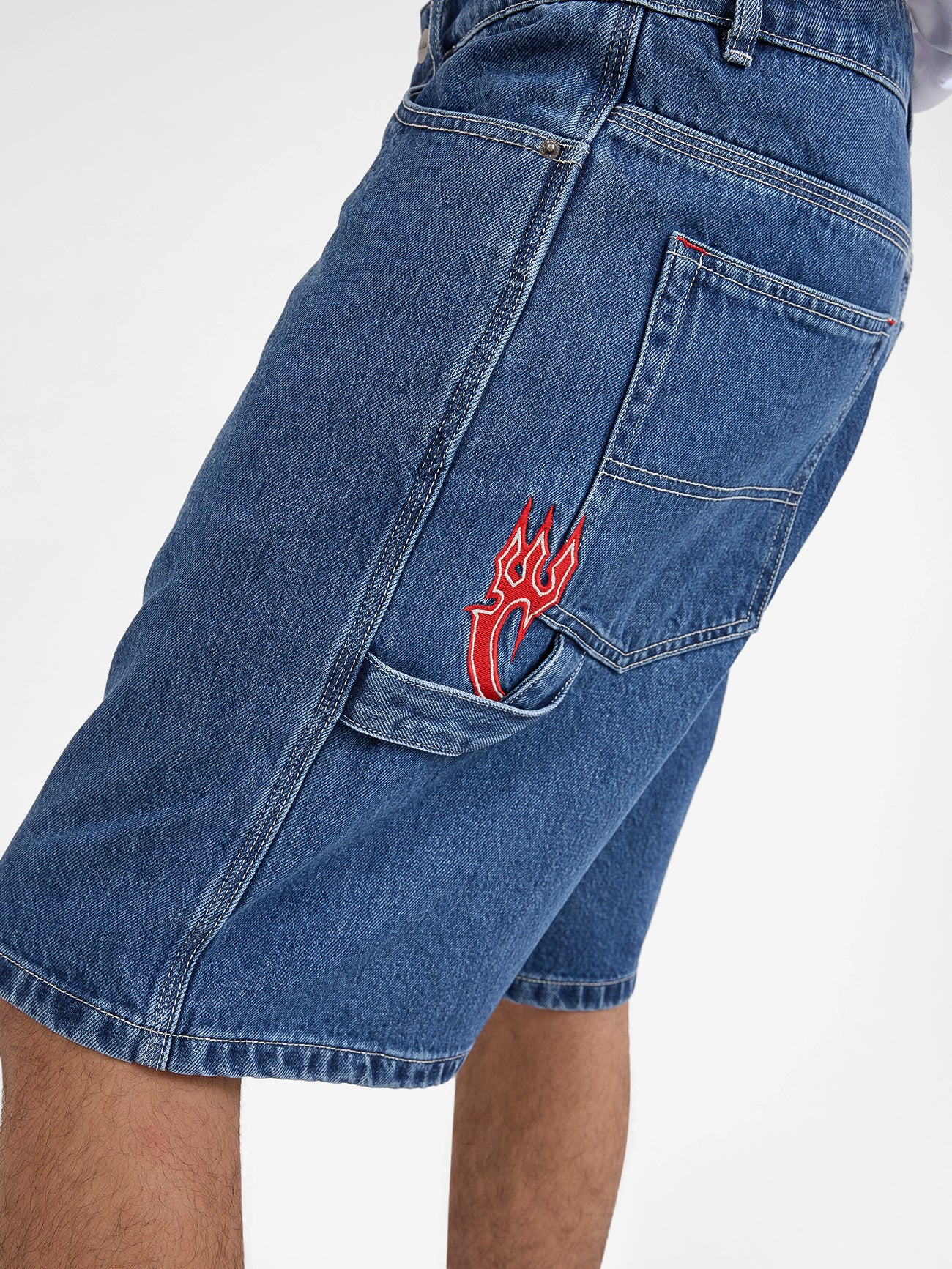 Playtime Carpenter Short - Worn Blue Rinse - Image 6