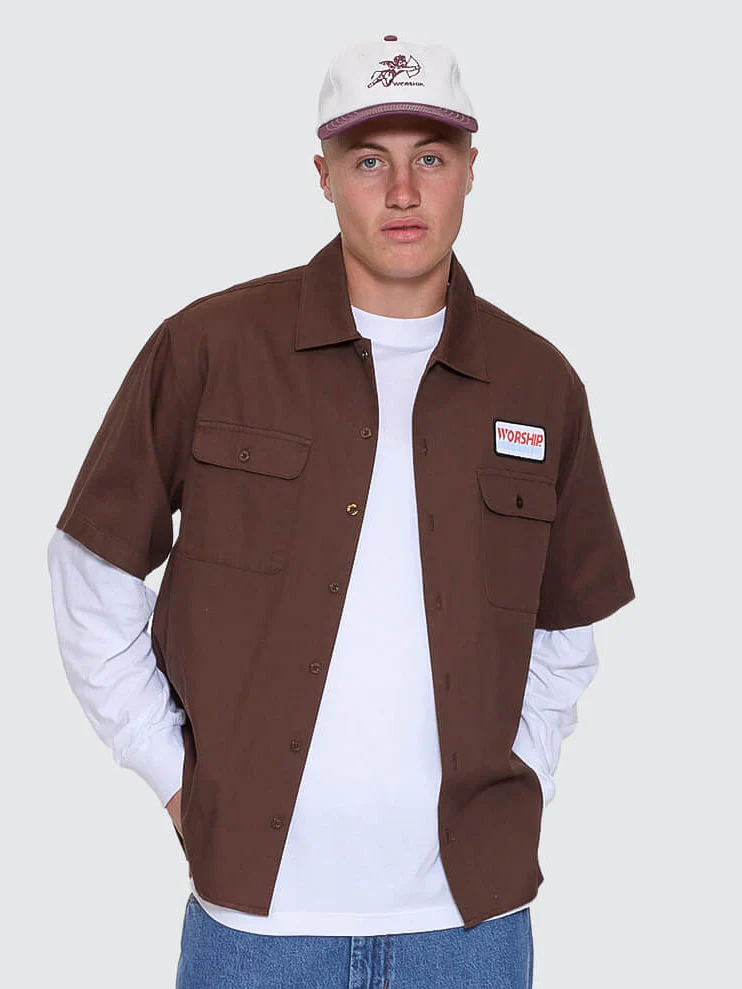 Preparation Short Sleeve Work Shirt - Ganache