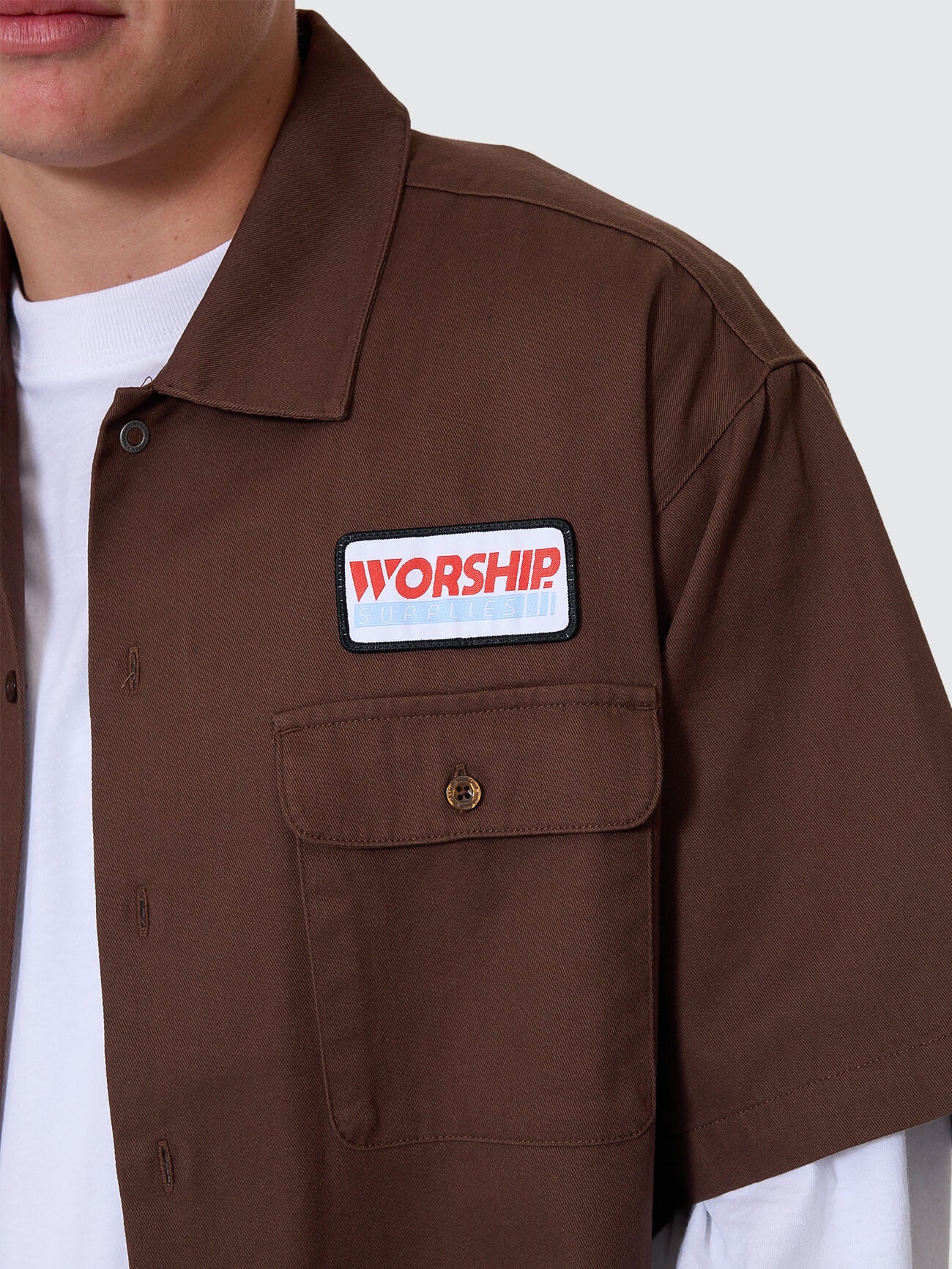 Preparation Short Sleeve Work Shirt - Ganache - Image 2