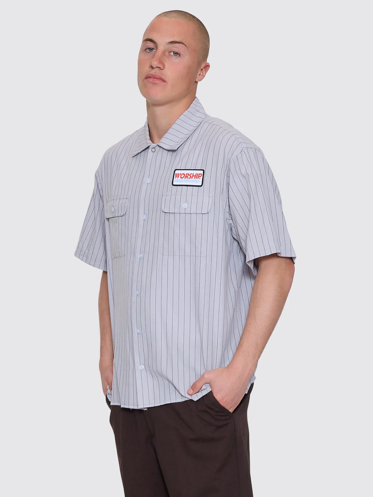 Preparation Short Sleeve Work Shirt - Lunar Grey - Image 3