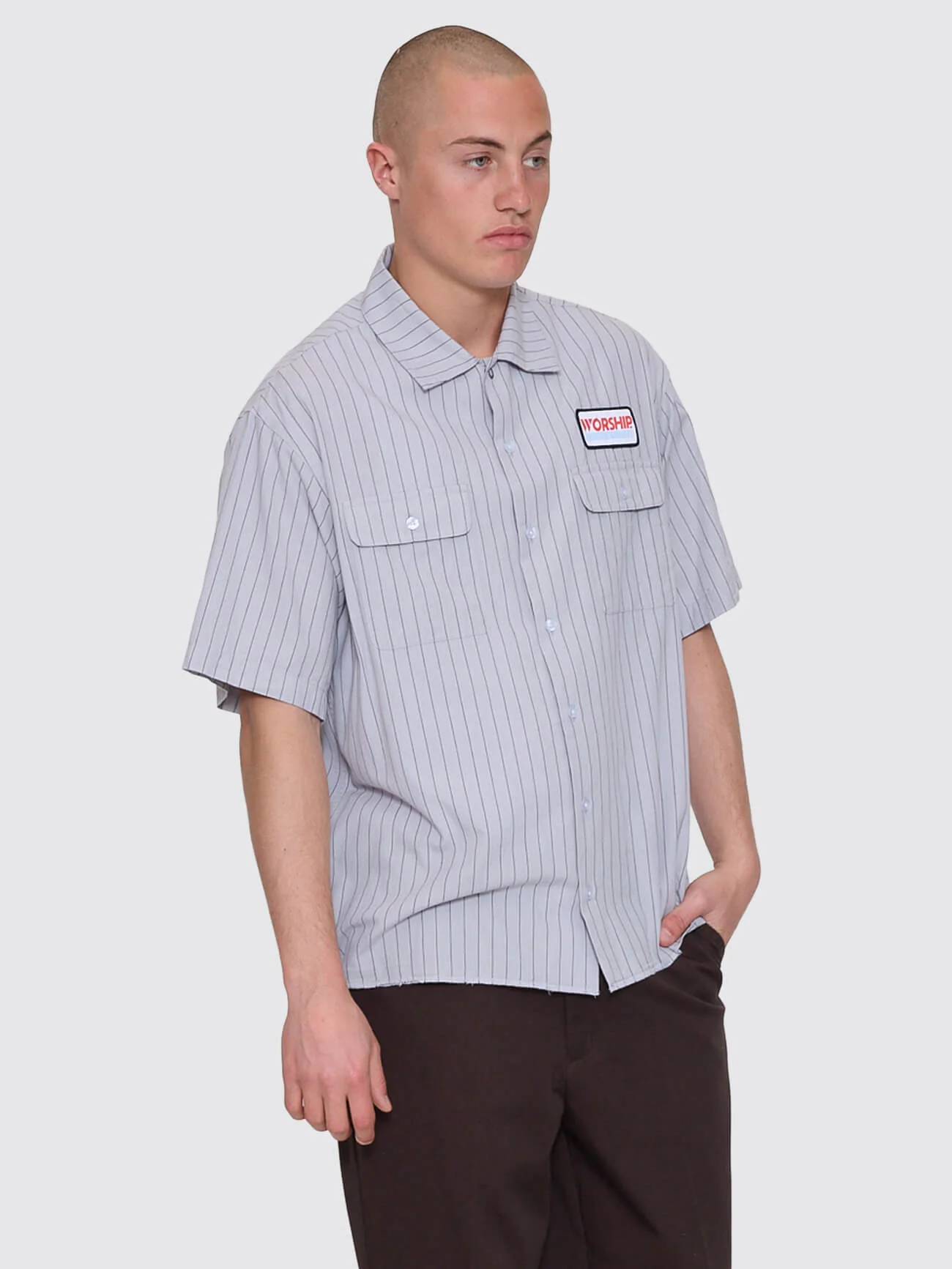 Preparation Short Sleeve Work Shirt - Lunar Grey - Image 5
