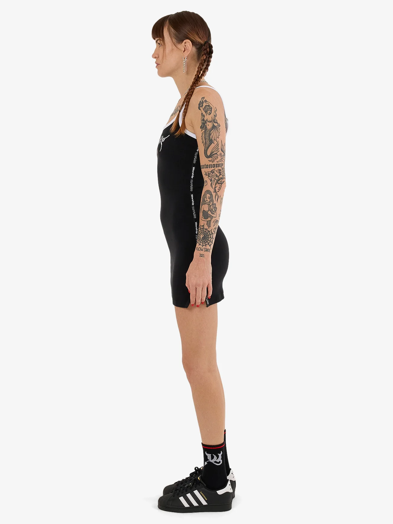 Prequil Strappy Mini Dress - Black - Image 3