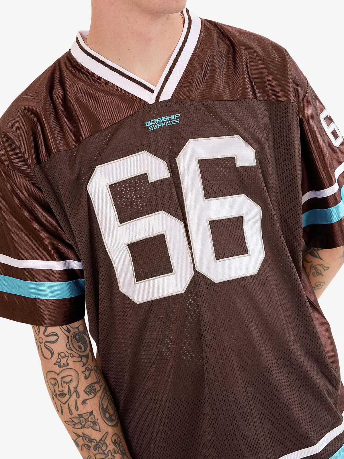 Punter Mesh Jersey - Chocolate - Image 3