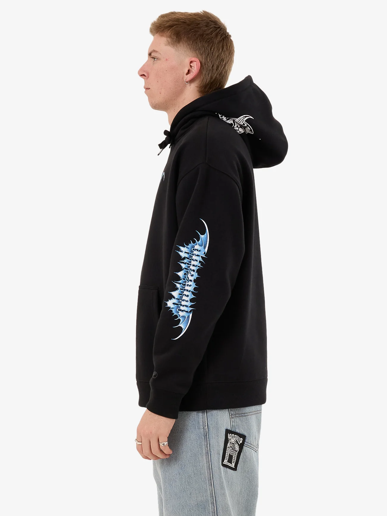 Pure Doom Pullover Hood - Black - Image 3