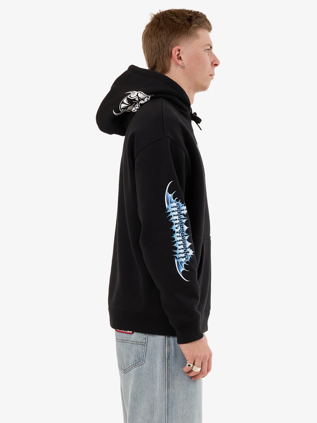 Pure Doom Pullover Hood - Black - Image 4