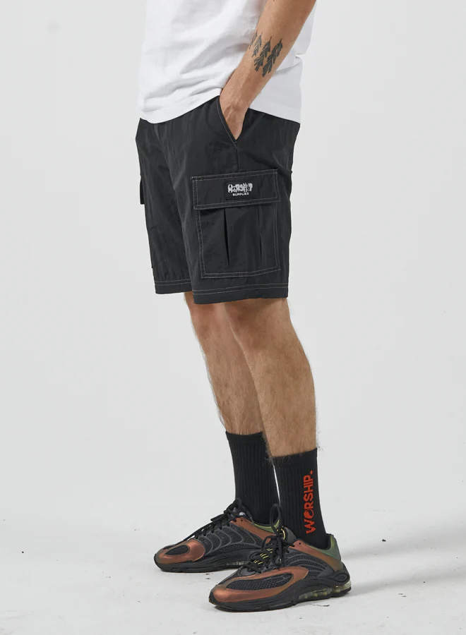 Pure Mayhem Zip Off Nylon Cargo Pant - Black - Image 7
