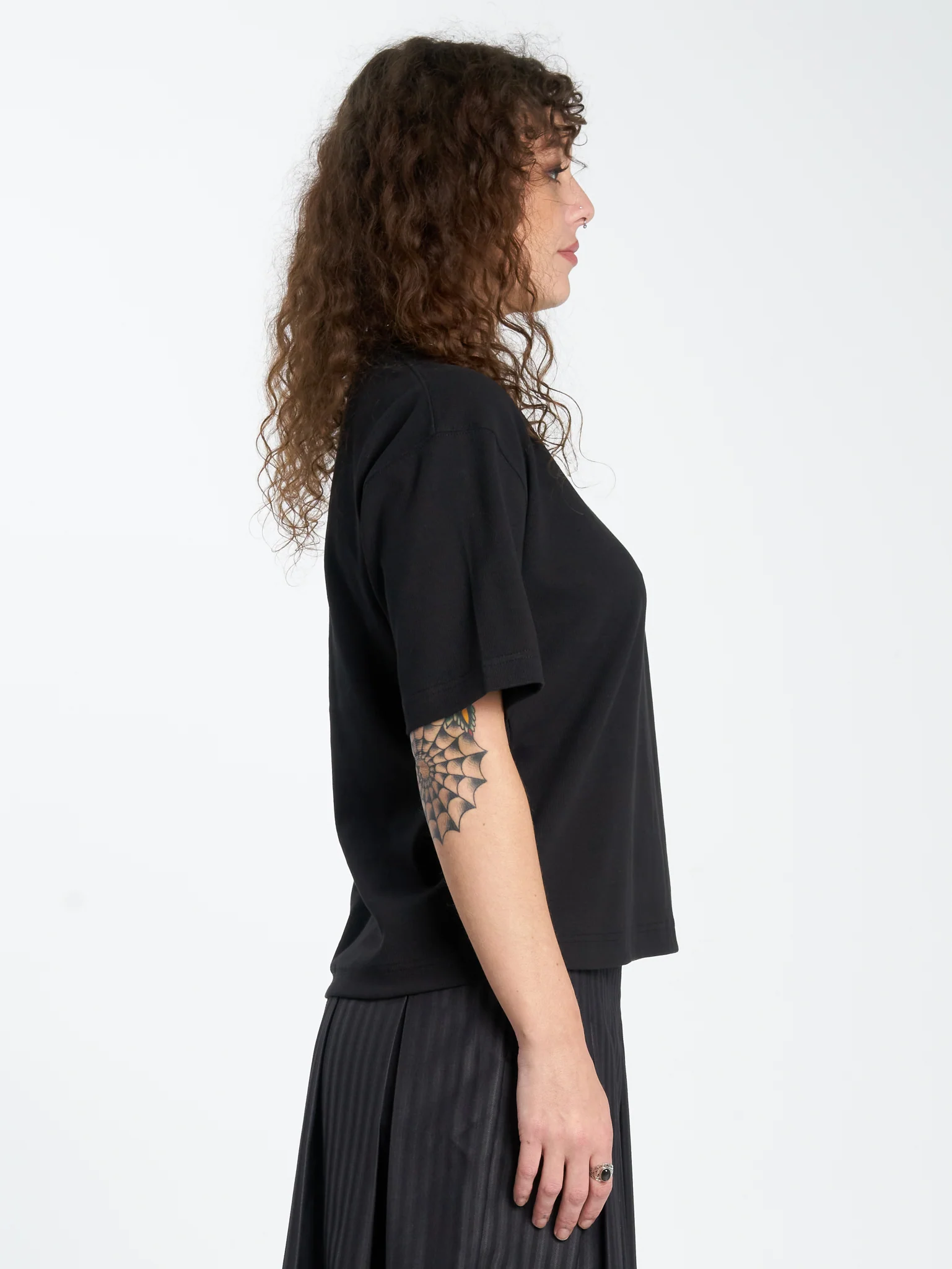 Purgatory Rib Regular Fit Tee - Black - Image 4