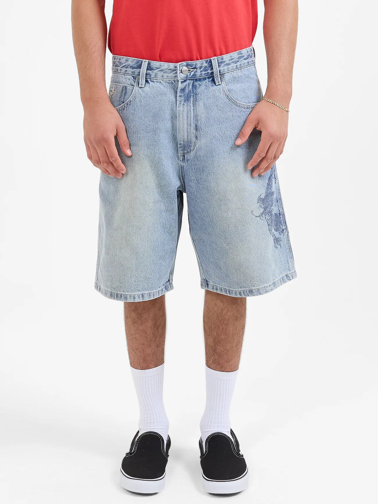 Push Off Big Dawg Jeanshort  - Dirty Trade Blue