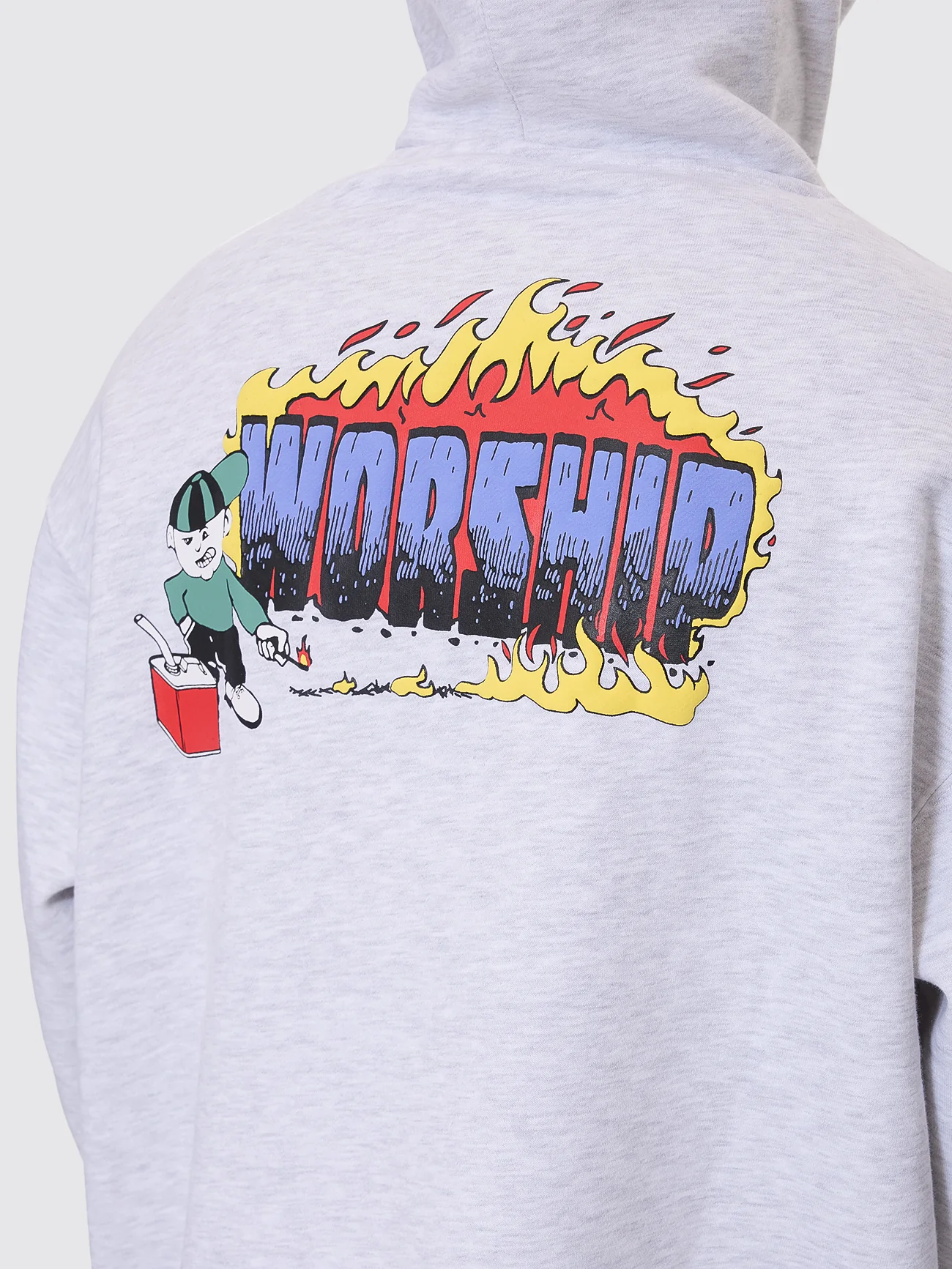 Pyrotechnic Pull Over Hood - Snow Marle - Image 2