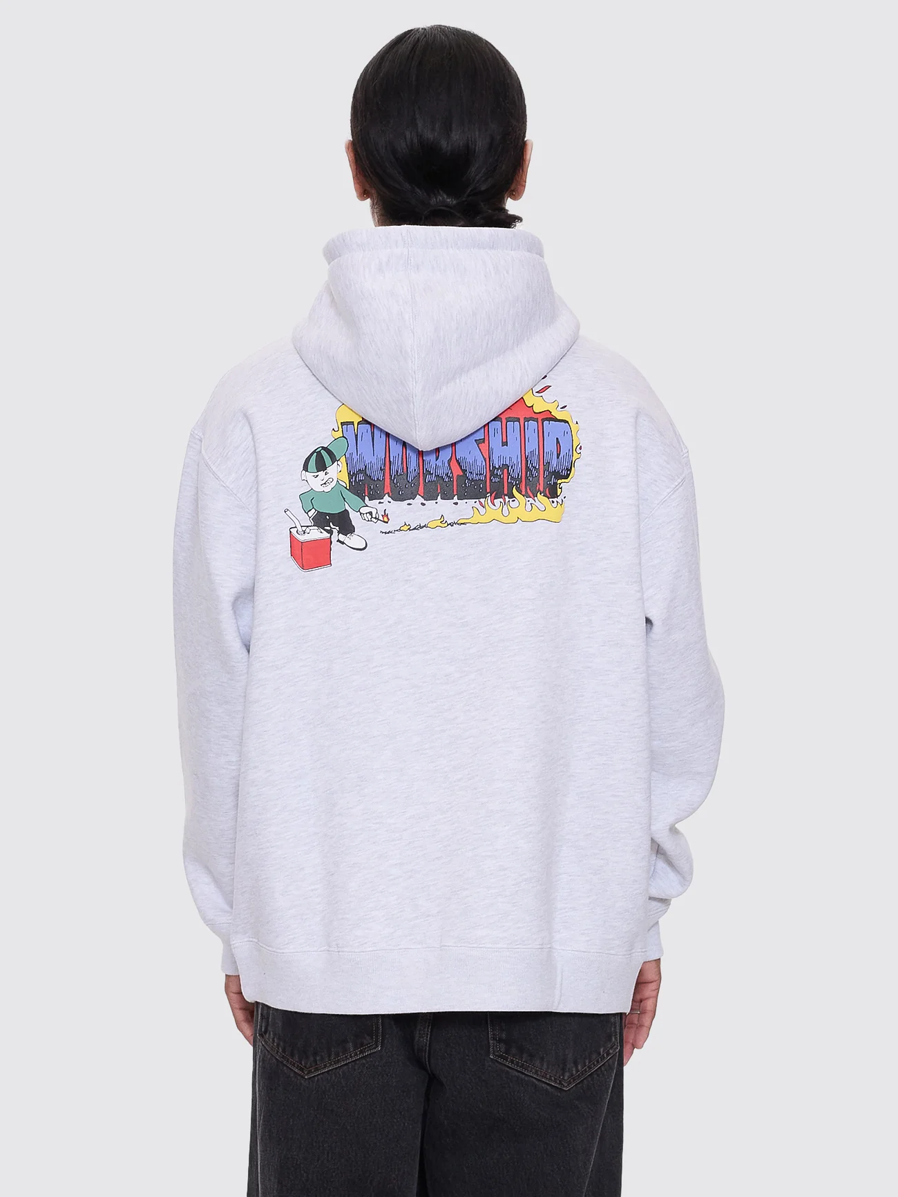 Pyrotechnic Pull Over Hood - Snow Marle - Image 4