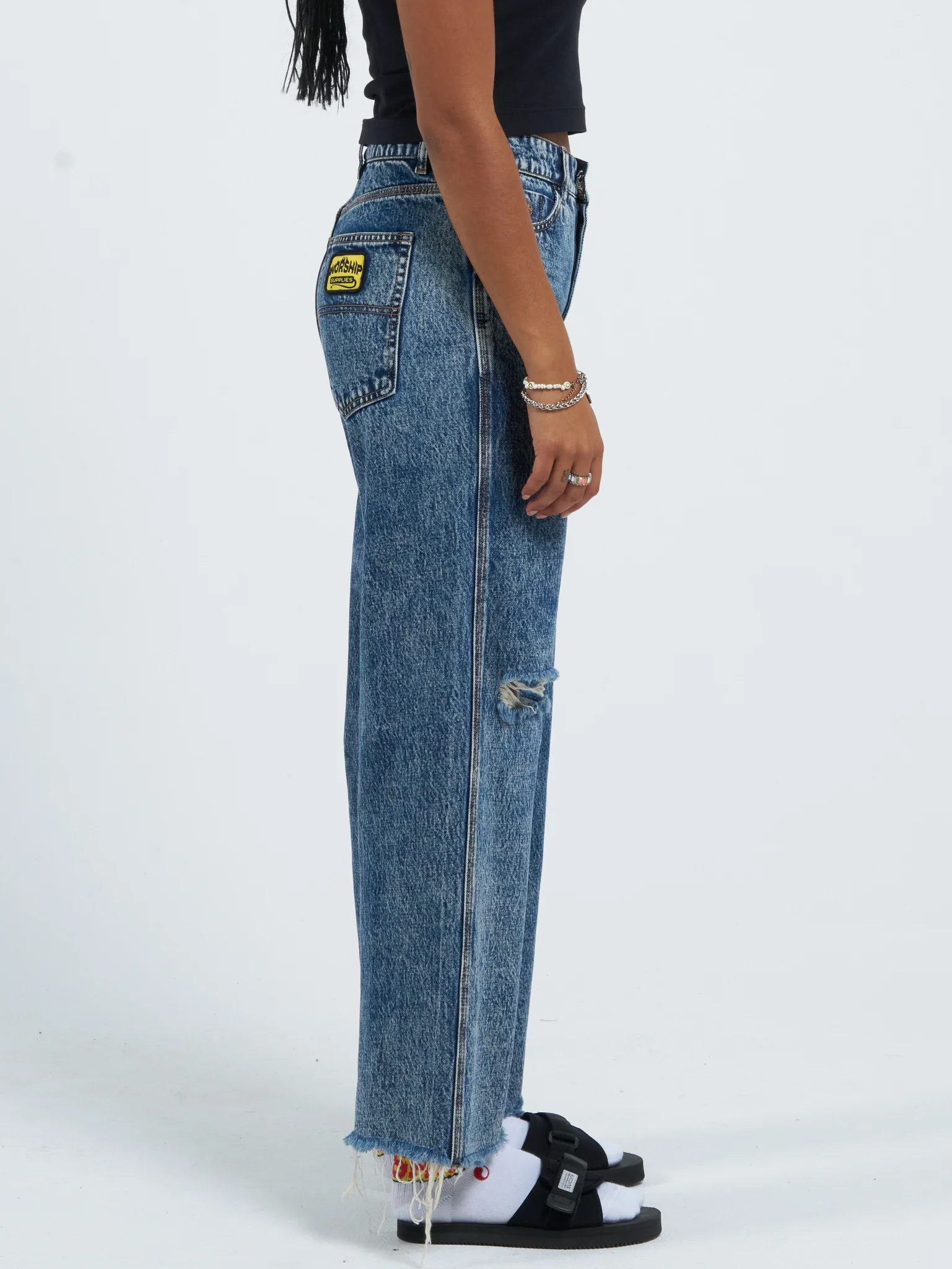 Rest Stop Sloucher Jean - Indigo Acid - Image 4