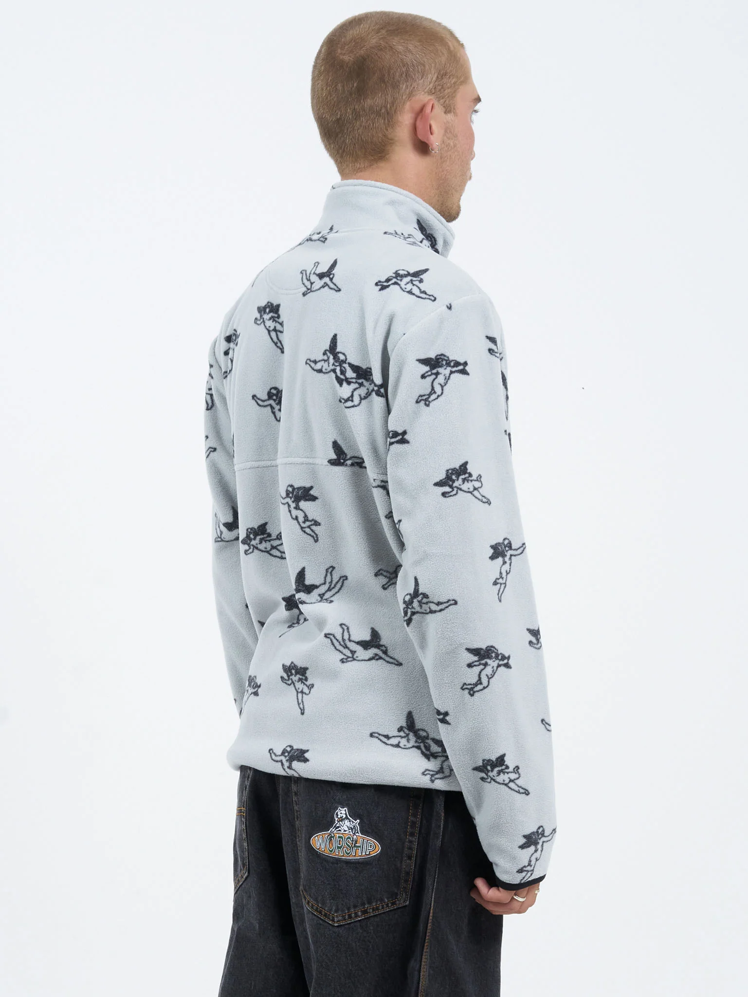Revolution Quarter Zip Polar Fleece - Glacier Gray - Image 6
