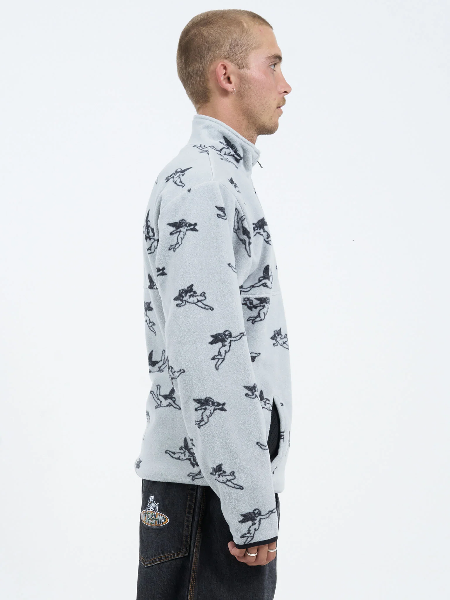 Revolution Quarter Zip Polar Fleece - Glacier Gray - Image 7