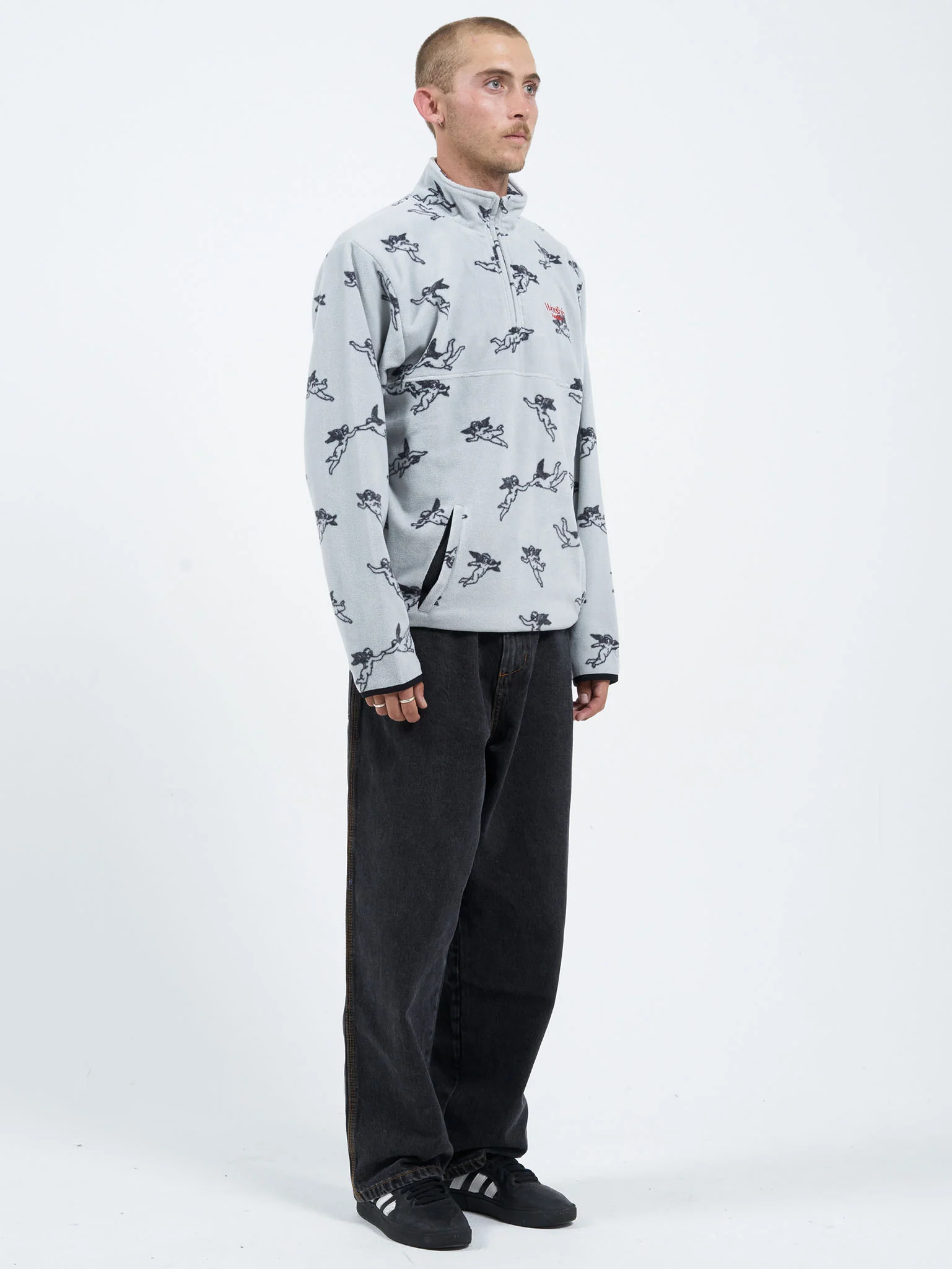 Revolution Quarter Zip Polar Fleece - Glacier Gray - Image 8