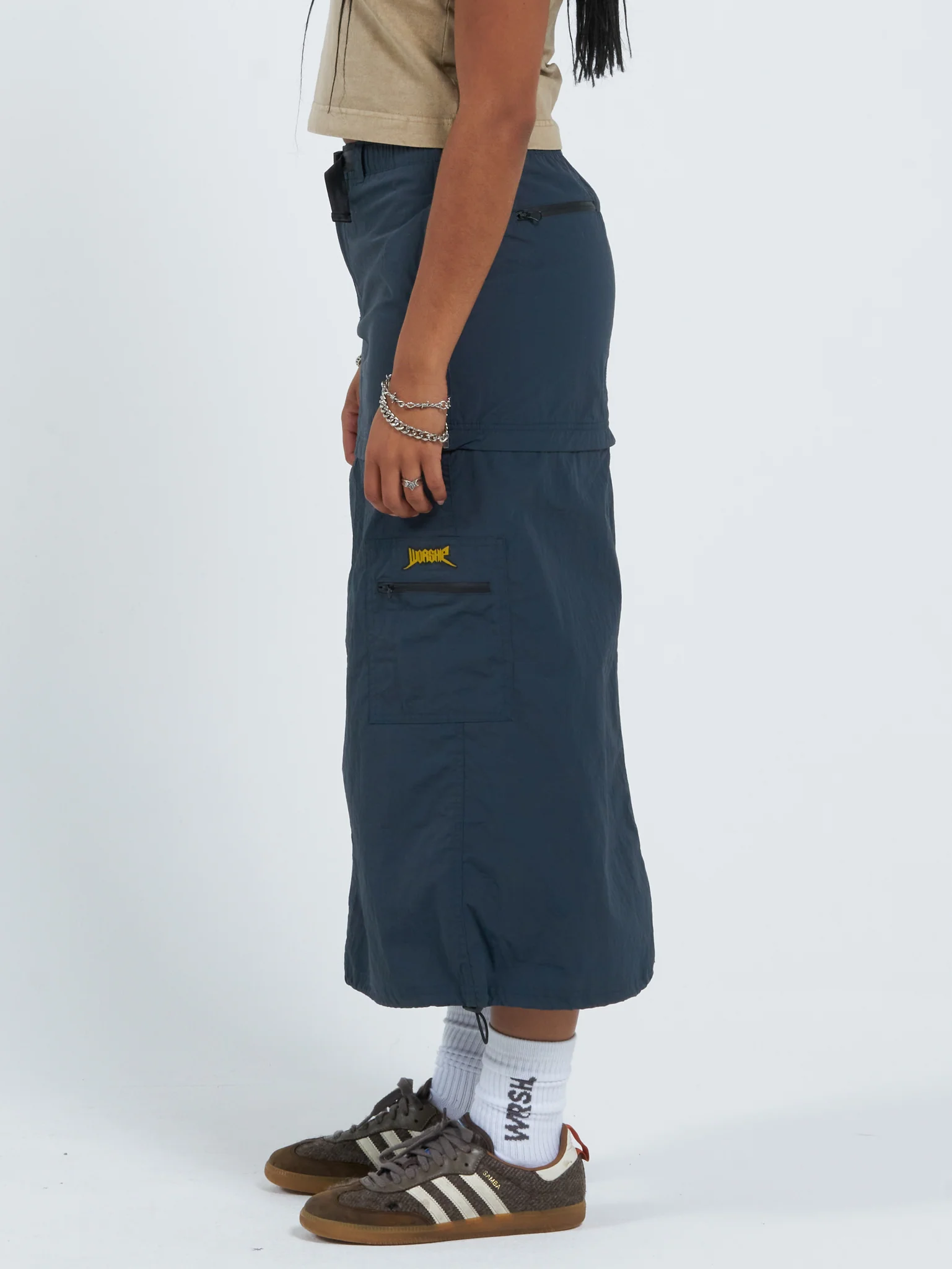 Ring O Rosie Zip Off Maxi Skirt - Tattoo Blue - Image 4