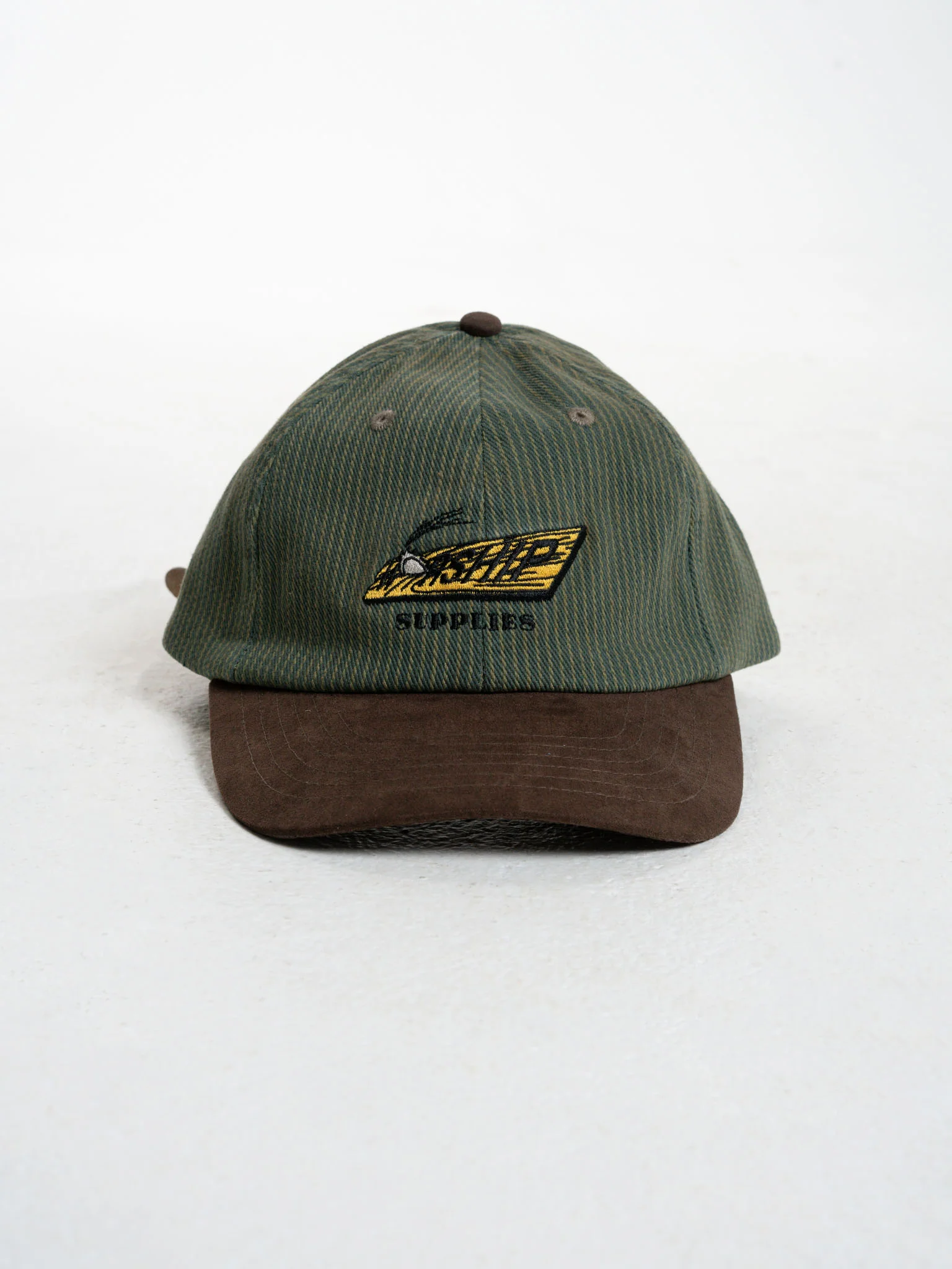 Sawn Off Six Panel Hat - Pine Needle Green