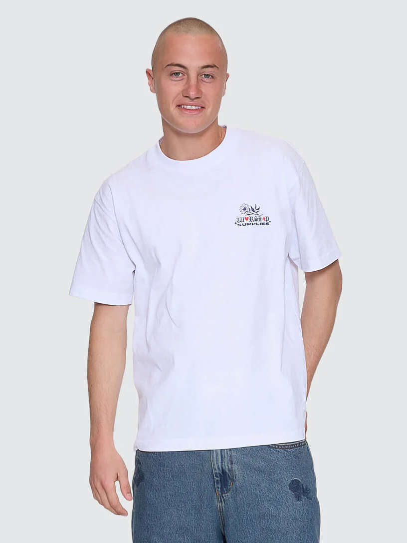 Scratch Tee - White