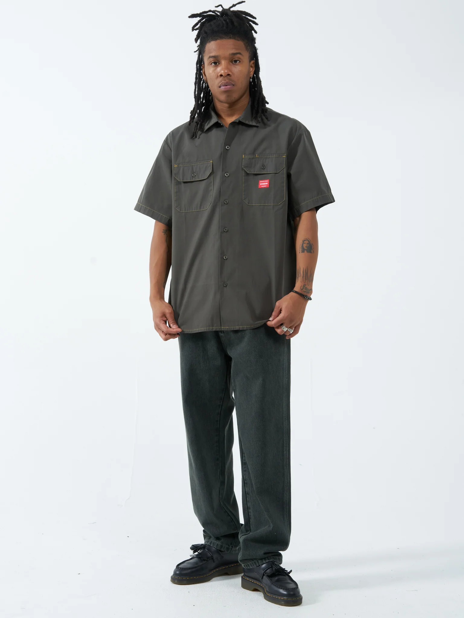 Service Work Shirt - Grape Leaf - Image 9