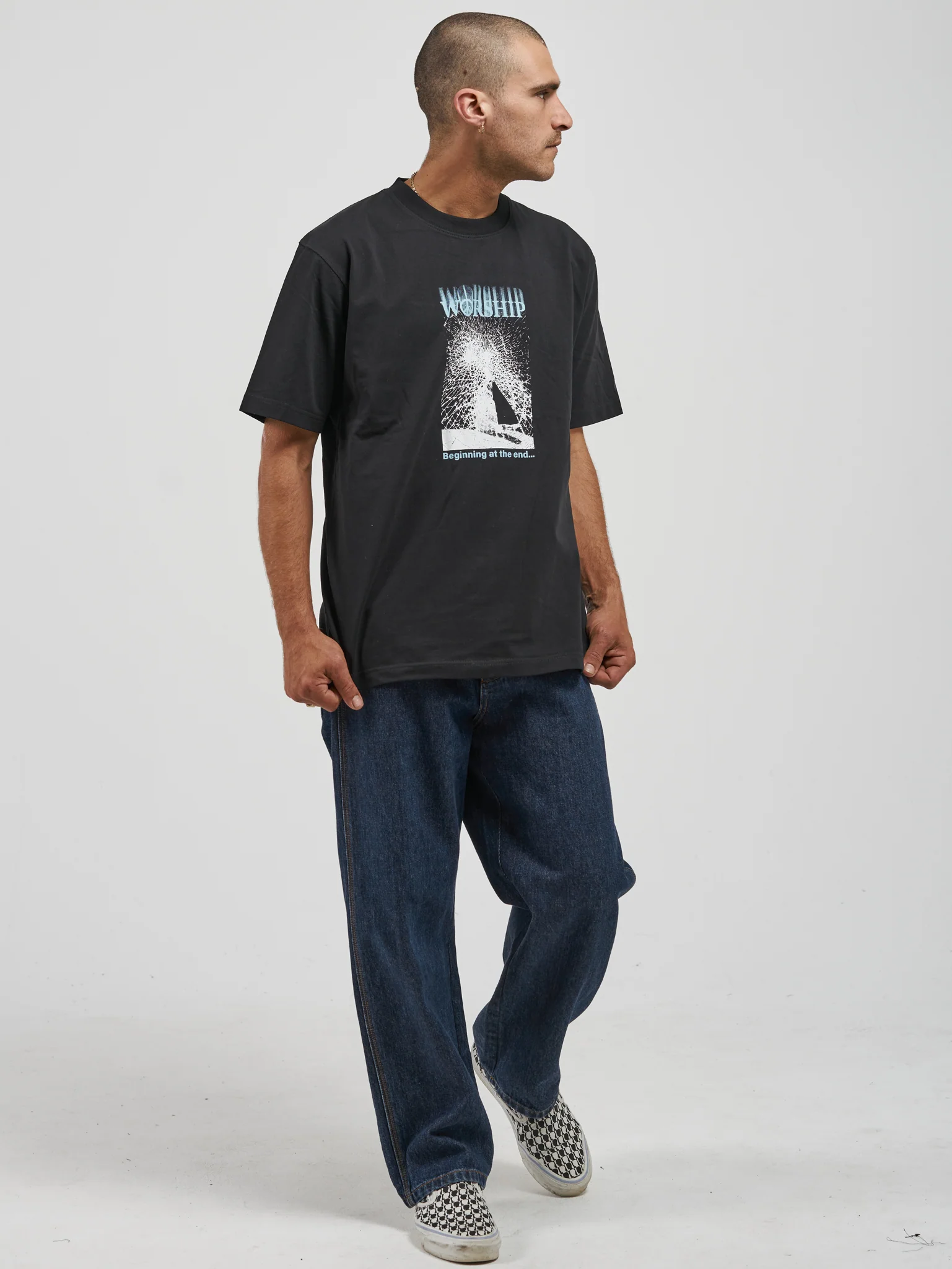 Shattered Tee - Black - Image 6