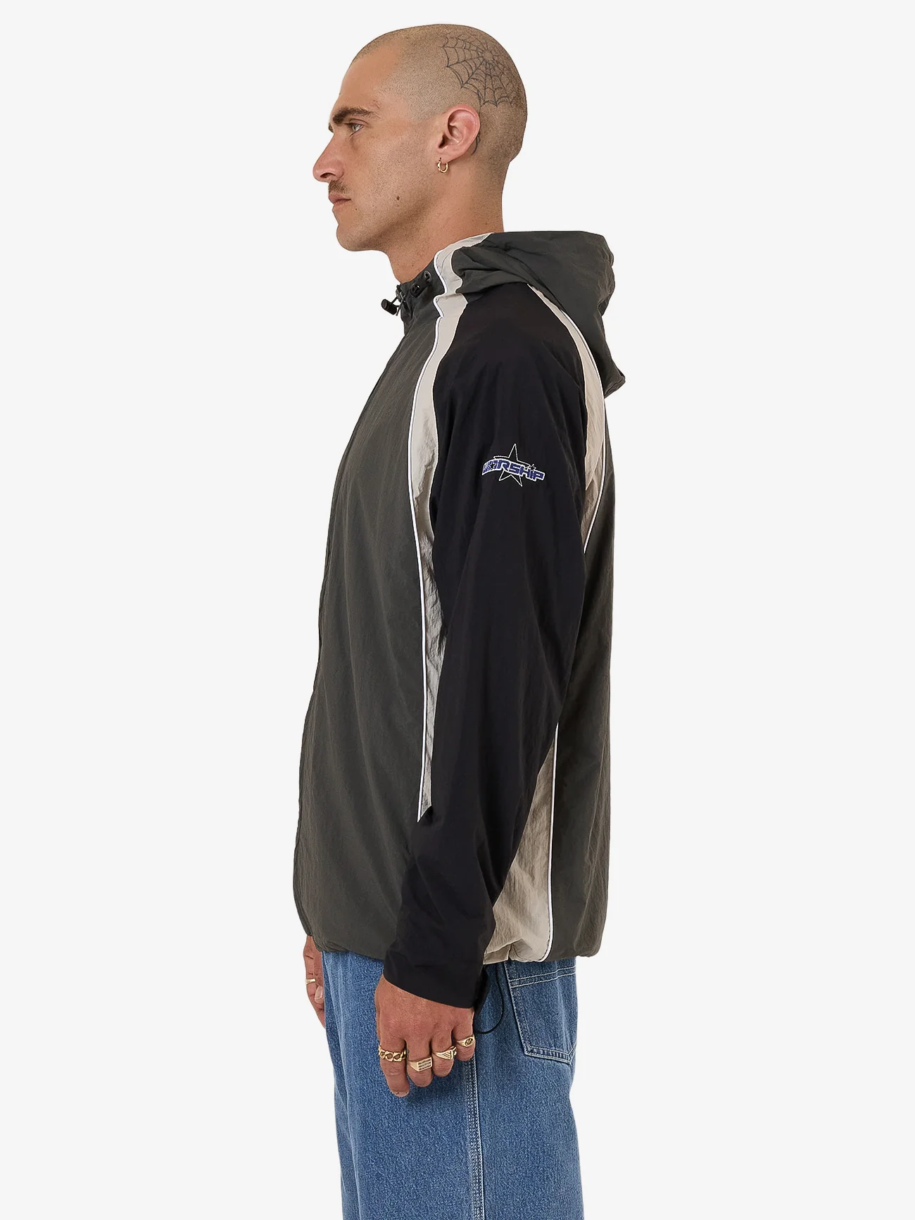 Shooter Nylon Jacket - Black - Image 3