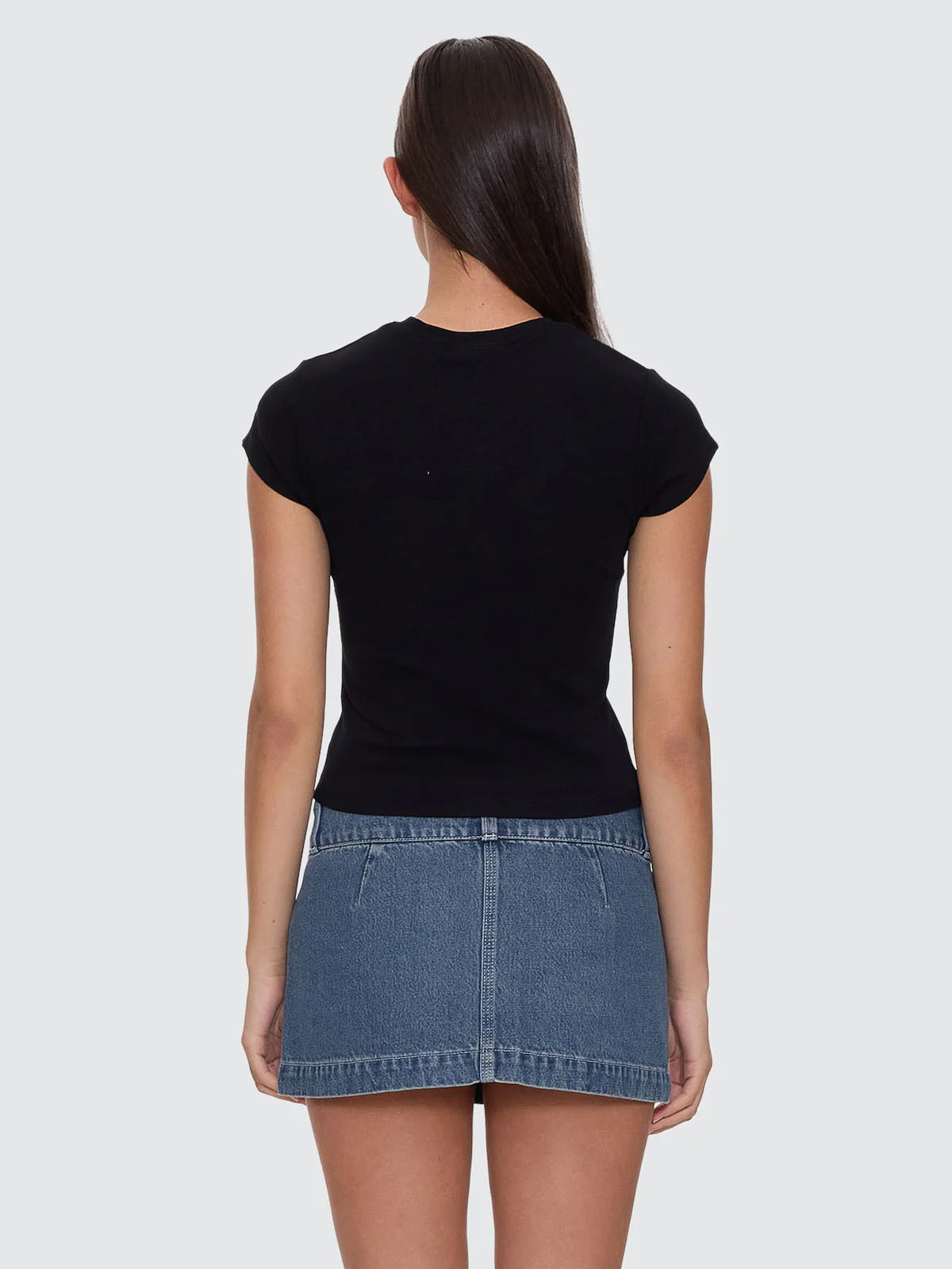 Shooting Cap Sleeve Tee - Black - Image 4