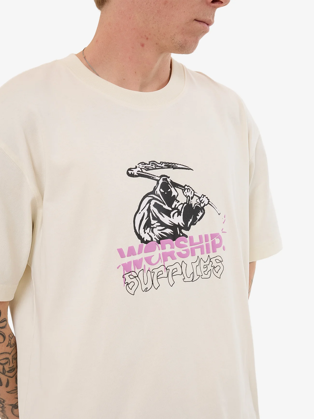 Slasher Tee - Bone - Image 8