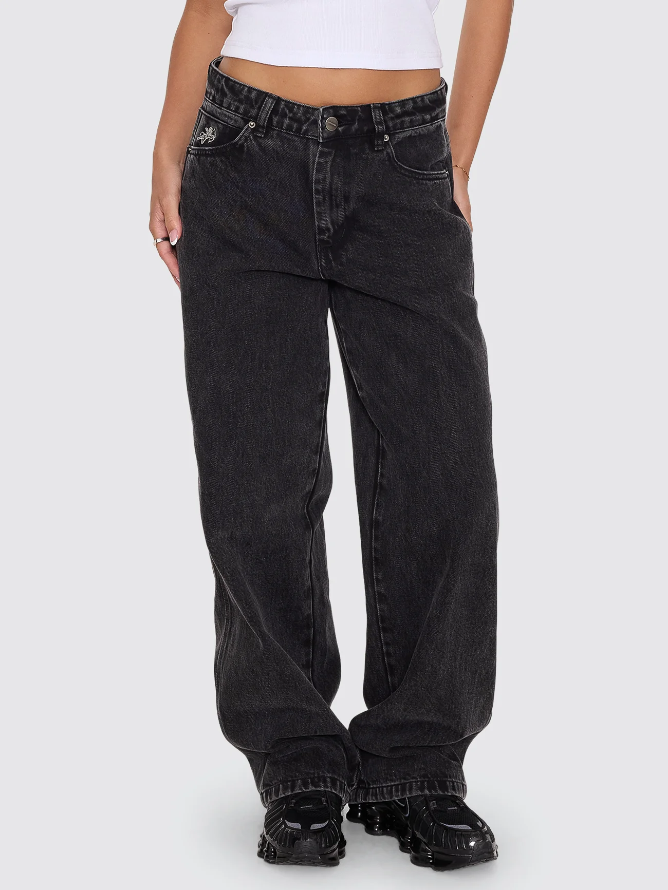 Sloucher Jean - Black Rinse