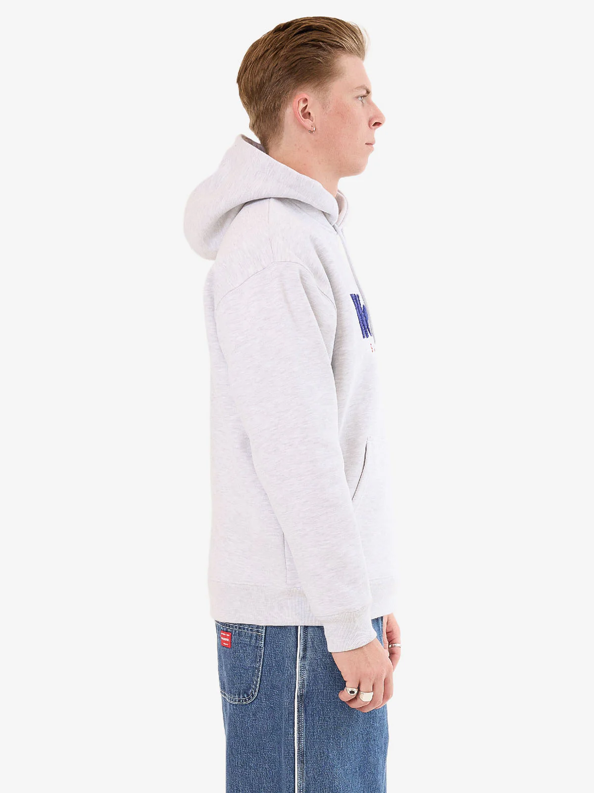 Smoko Fleece Hood - Snow Marle - Image 6