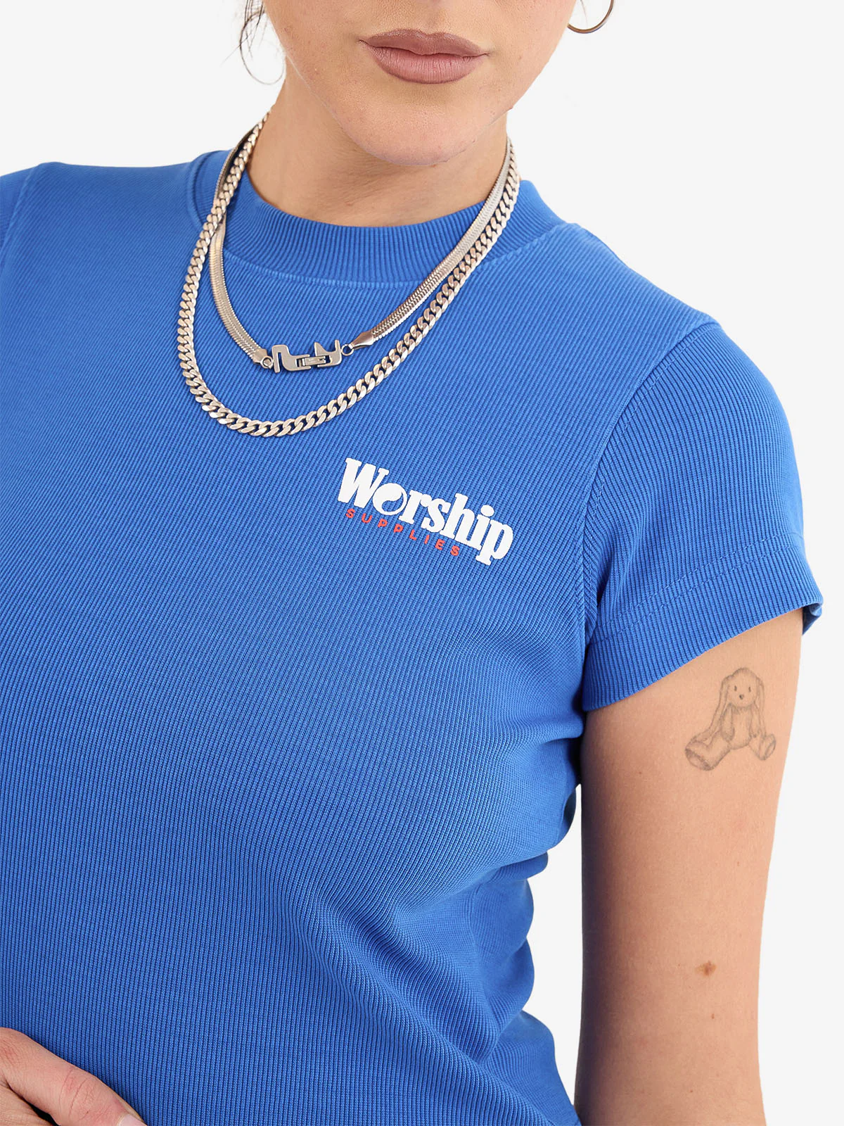 Smoko Teeny Tee - Cobalt - Image 6