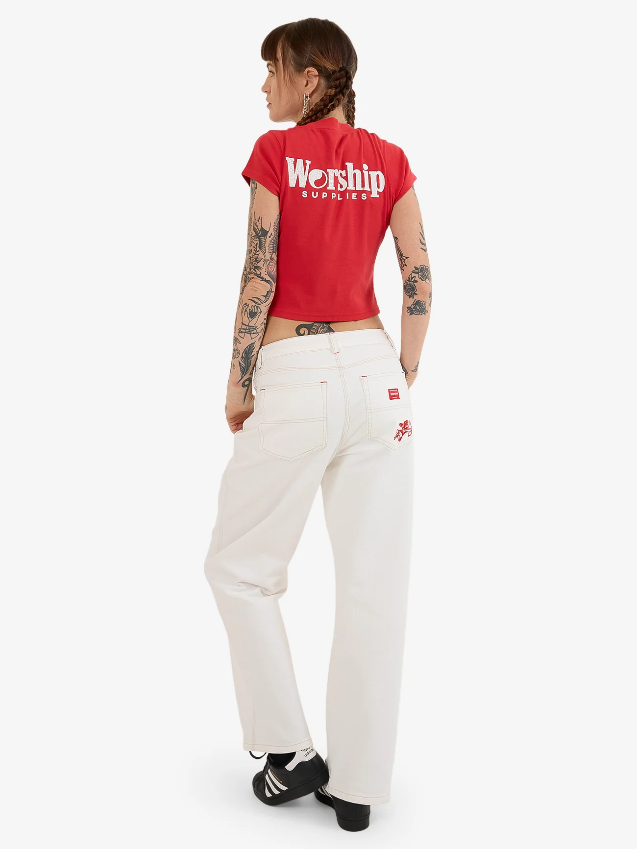 Smoko Teeny Tee - Lucky Red - Image 4