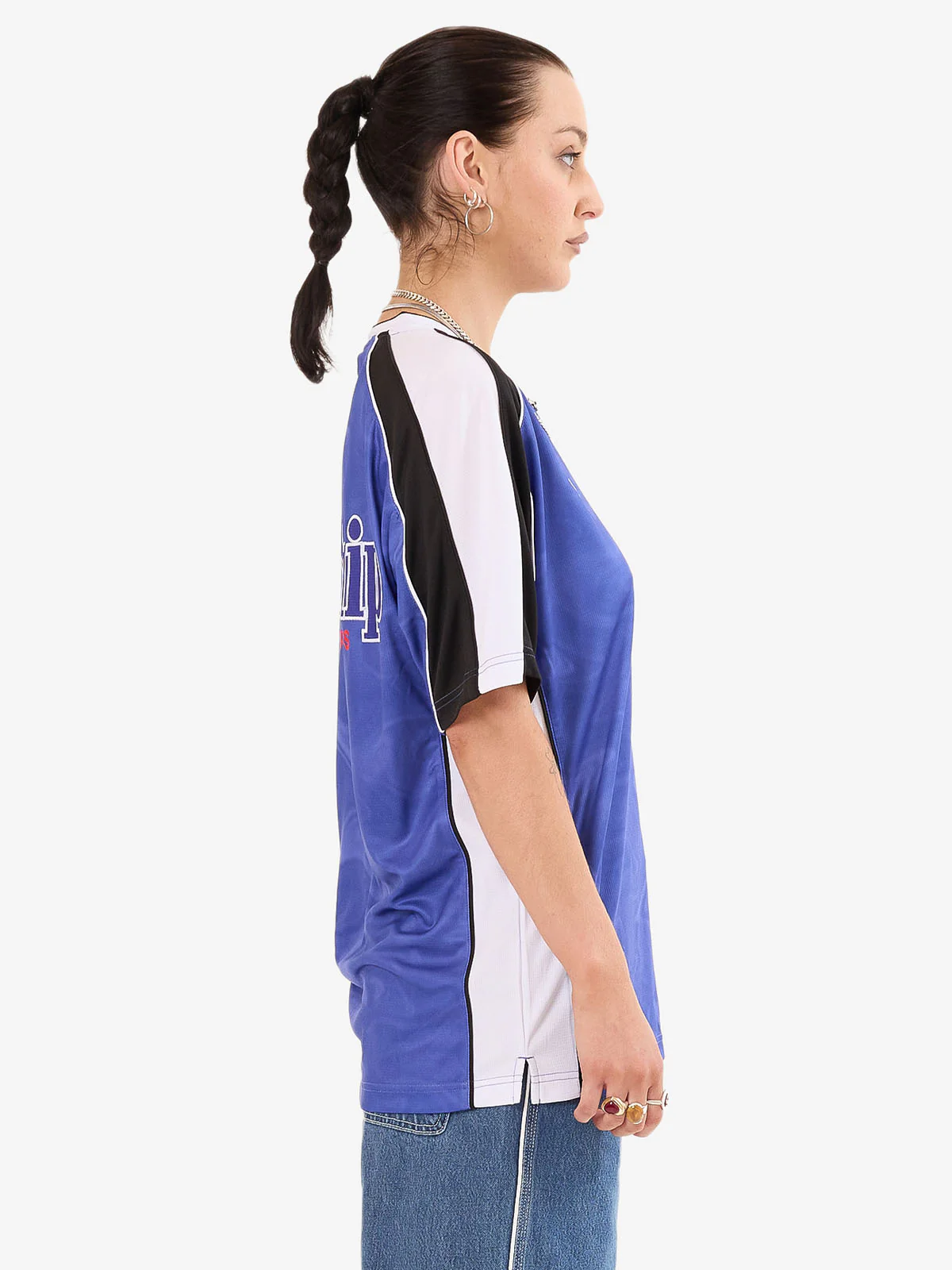 Smoko V Neck Football Jersey - Cobalt - Image 6