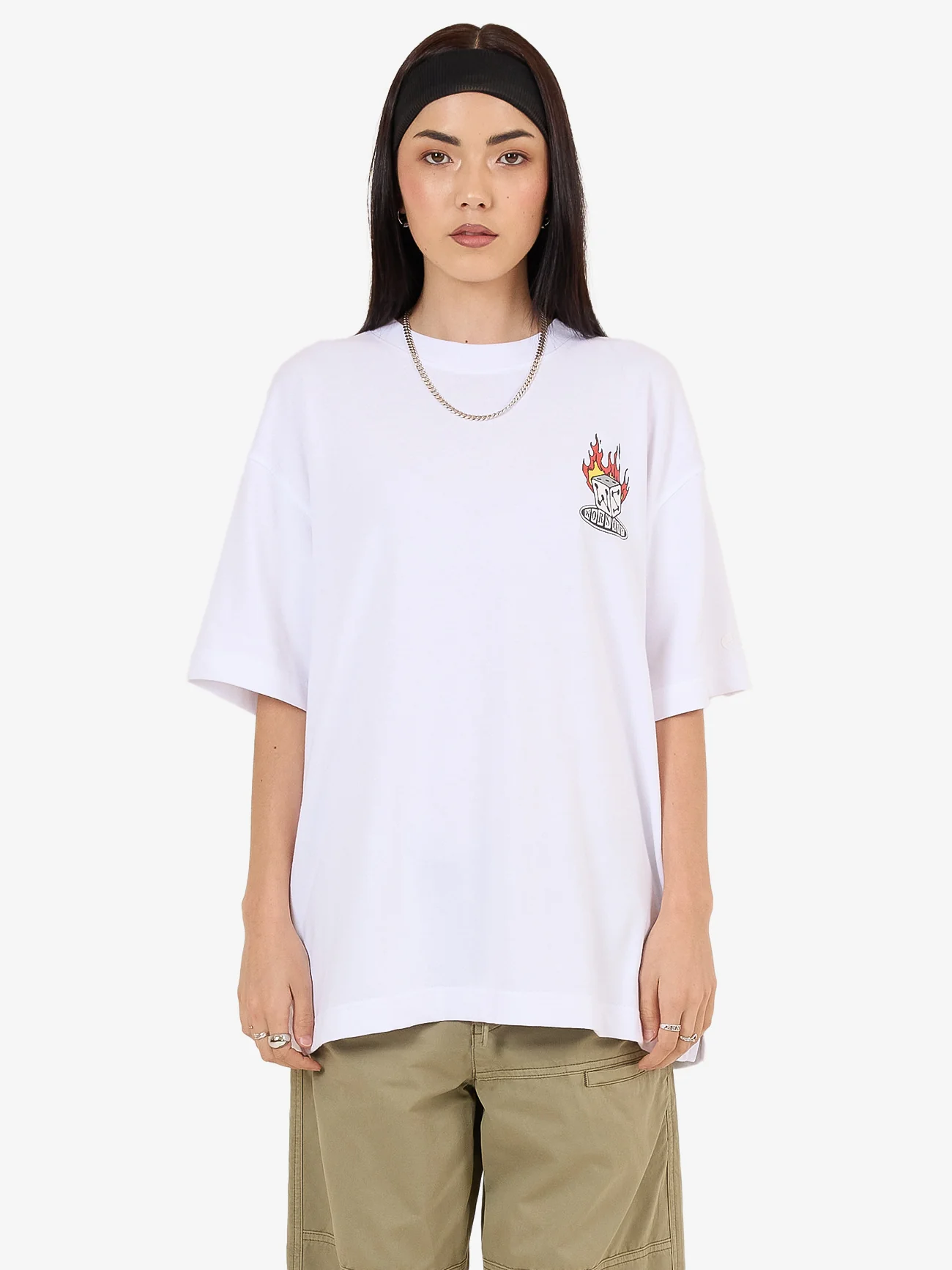 Snake Eyes Oversize Fit Tee - White