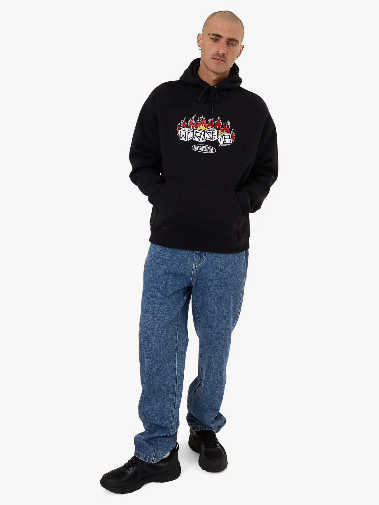 Snake Eyes Pull Over Hood - Black - Image 4