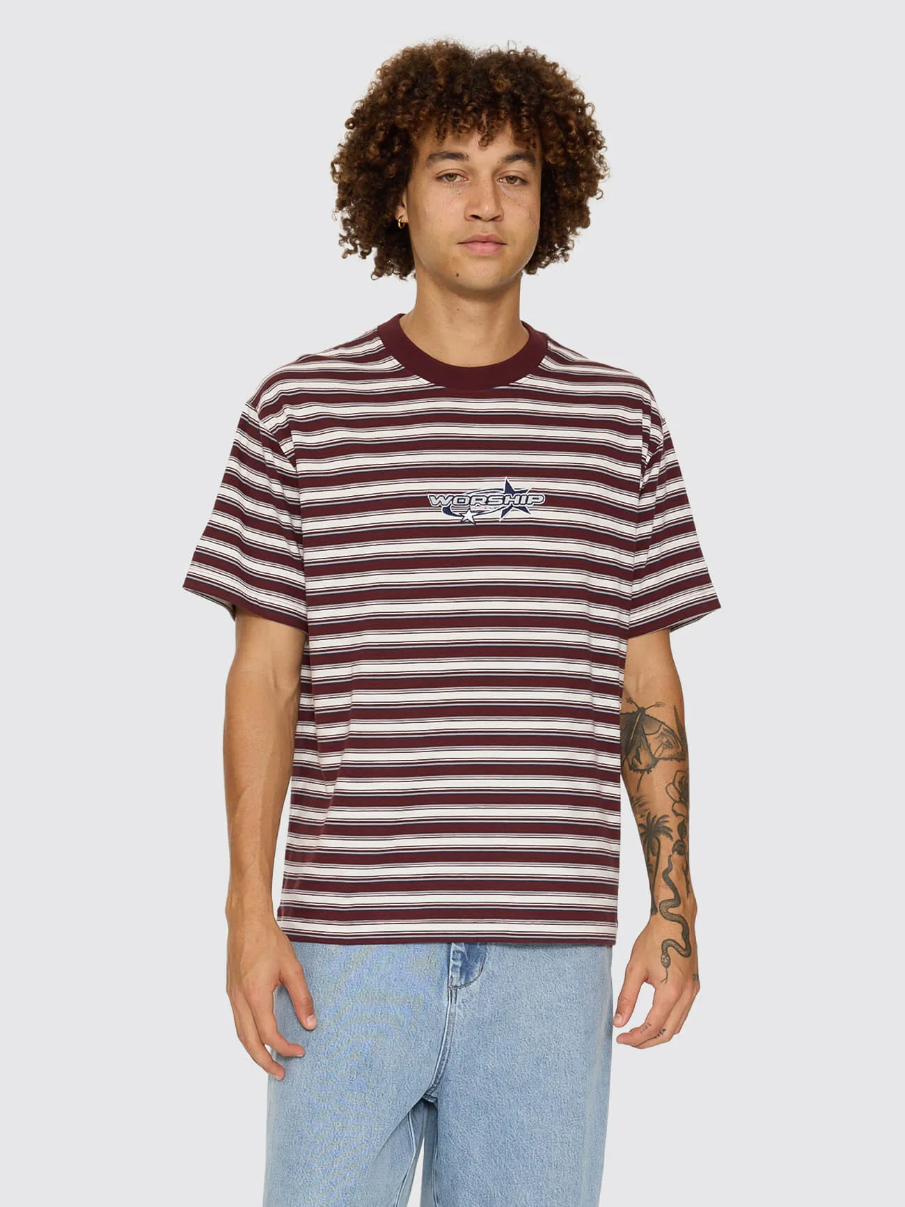 Space Race Stripe Tee - Puddle - Image 2