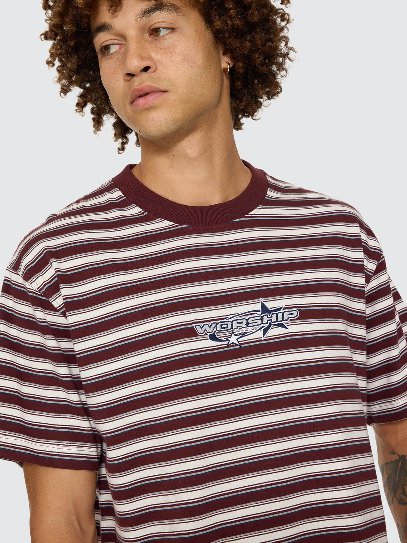 Space Race Stripe Tee - Puddle - Image 3