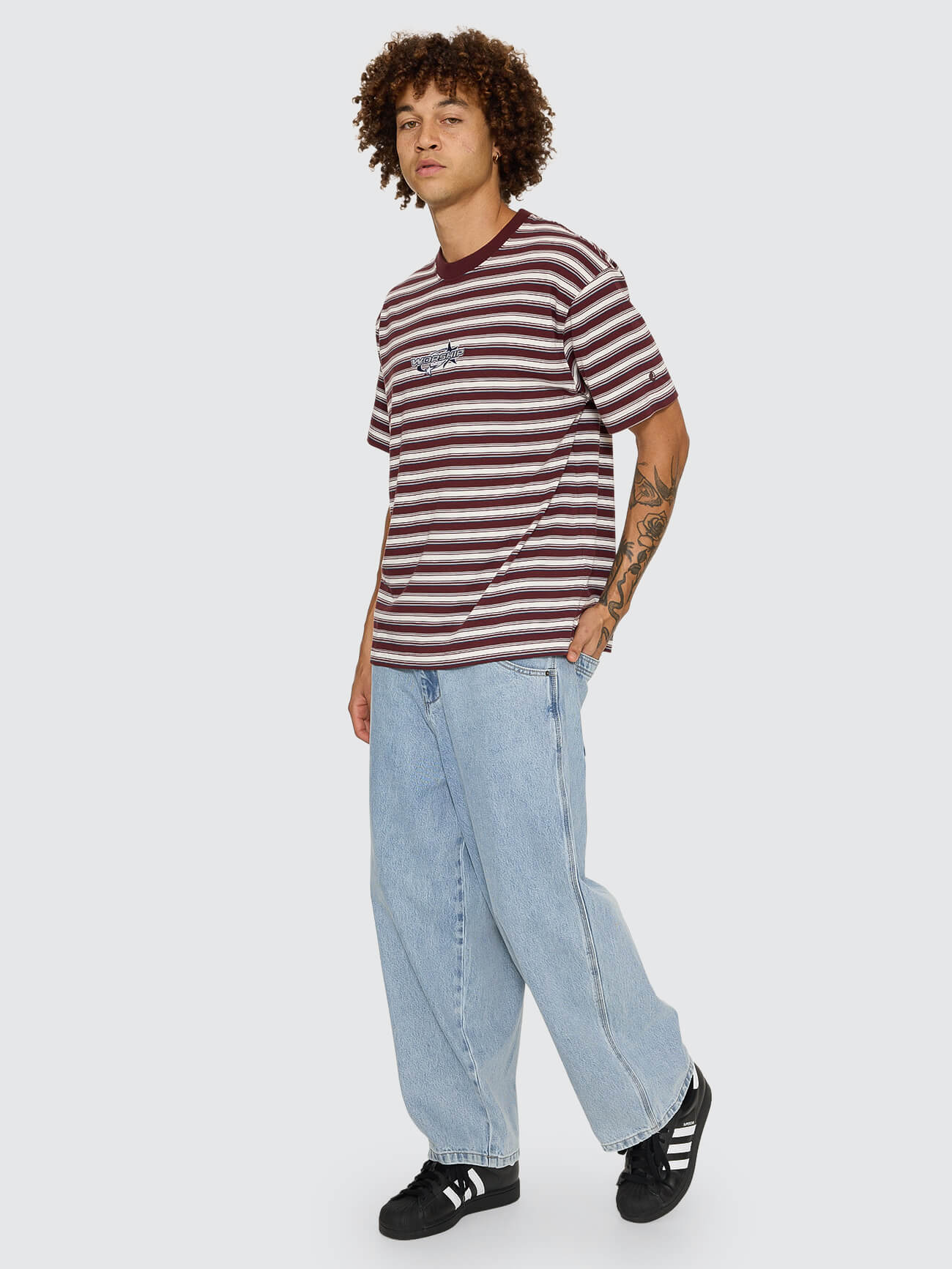 Space Race Stripe Tee - Puddle - Image 7