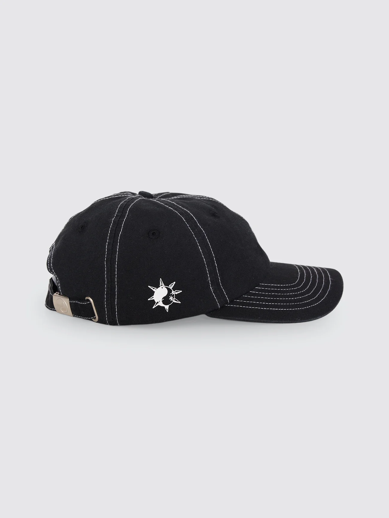 Spiker 6 Panel Cap - Washed Black - Image 6