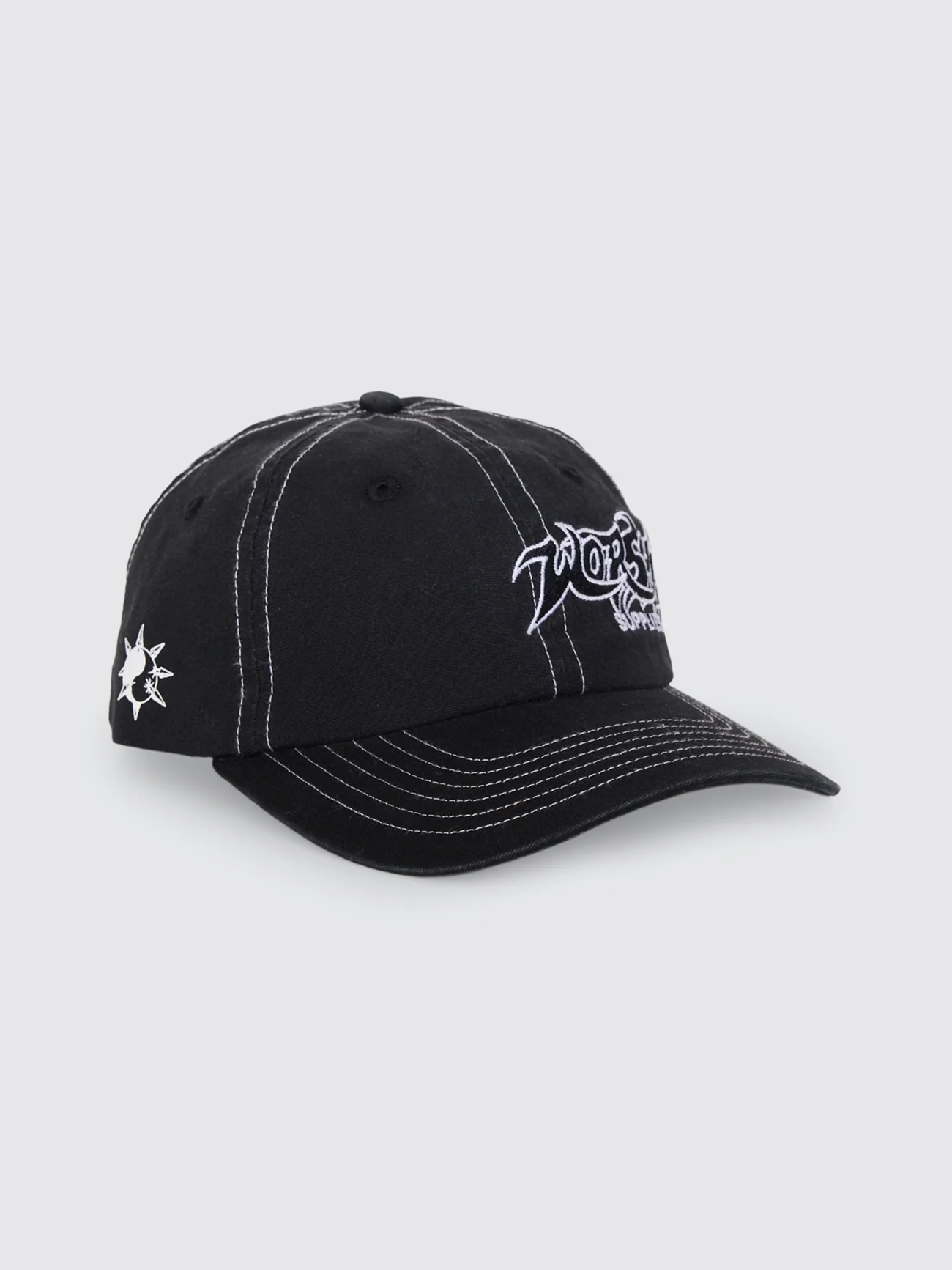 Spiker 6 Panel Cap - Washed Black - Image 7