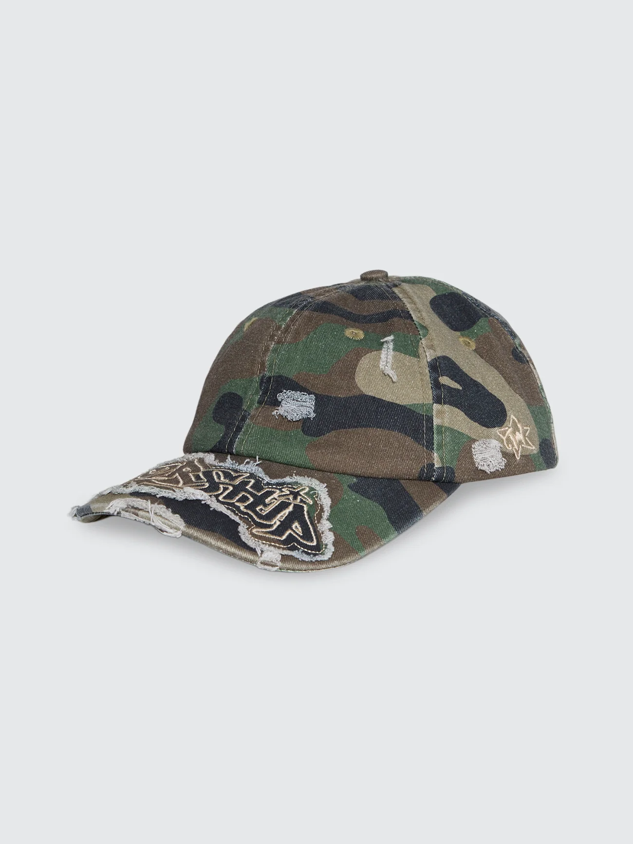 Stealth Throws Camo Dad Cap - Green - Image 2
