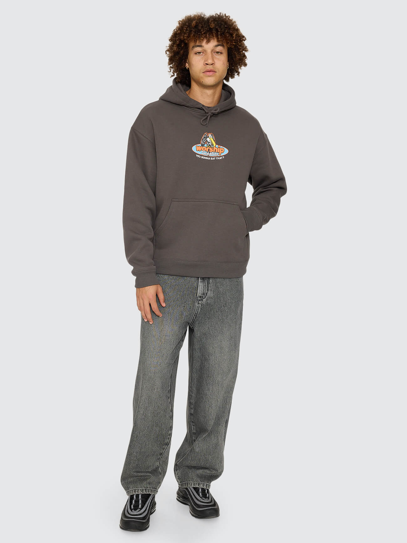 Still Hungry Pullover Hood - Worn Black - Image 6
