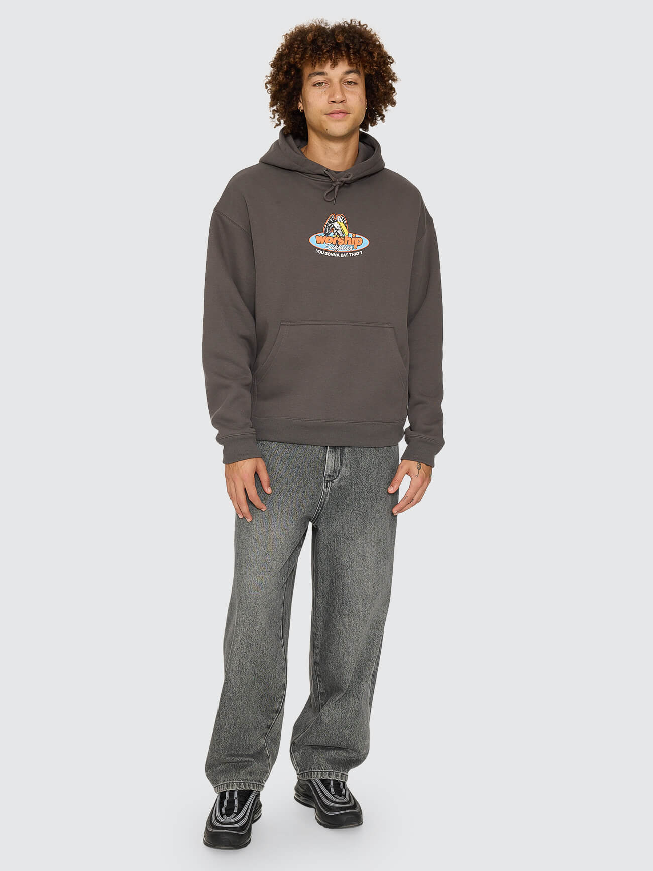 Still Hungry Pullover Hood - Worn Black - Image 7