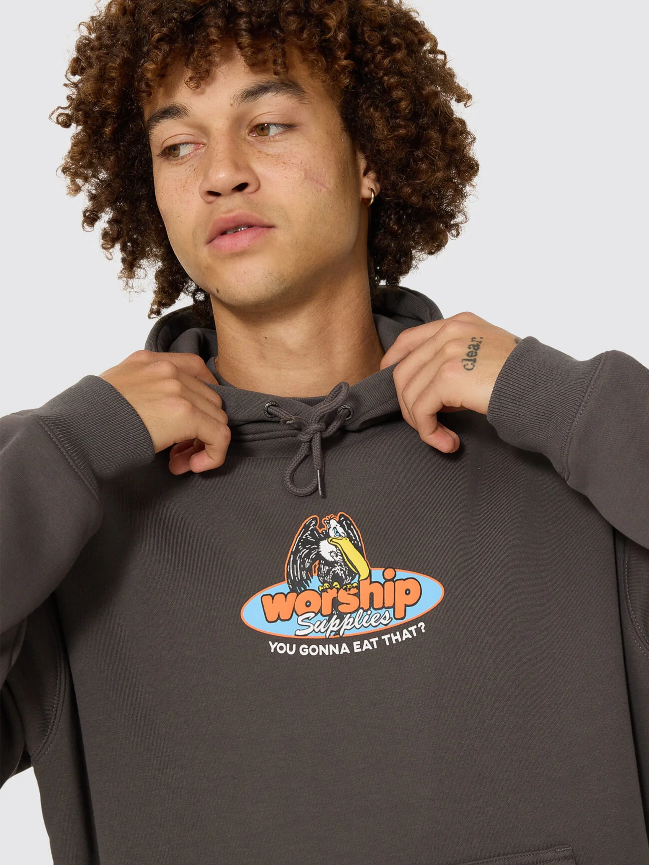 Still Hungry Pullover Hood - Worn Black - Image 8