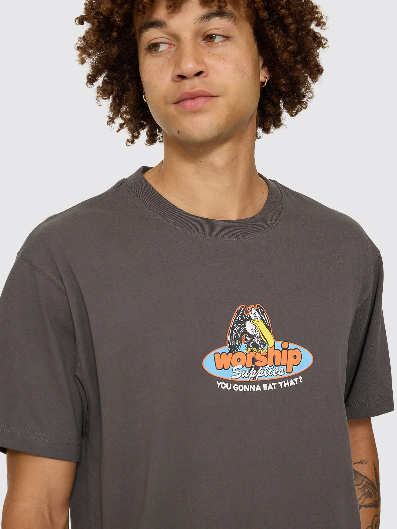 Still Hungry Tee - Worn Black - Image 3